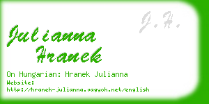 julianna hranek business card